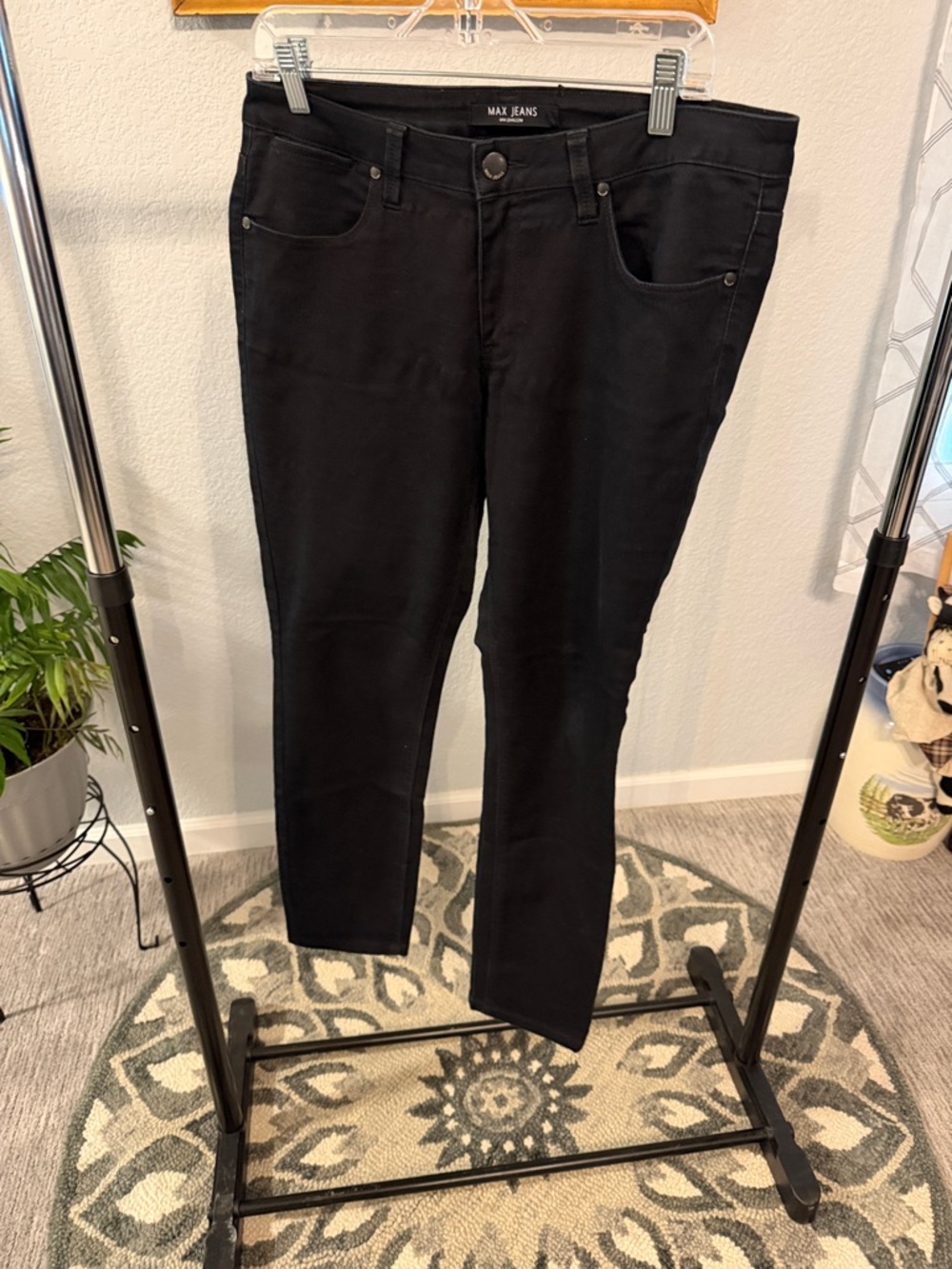 Max Jeans Women's Black Skinny Stretch Jeans